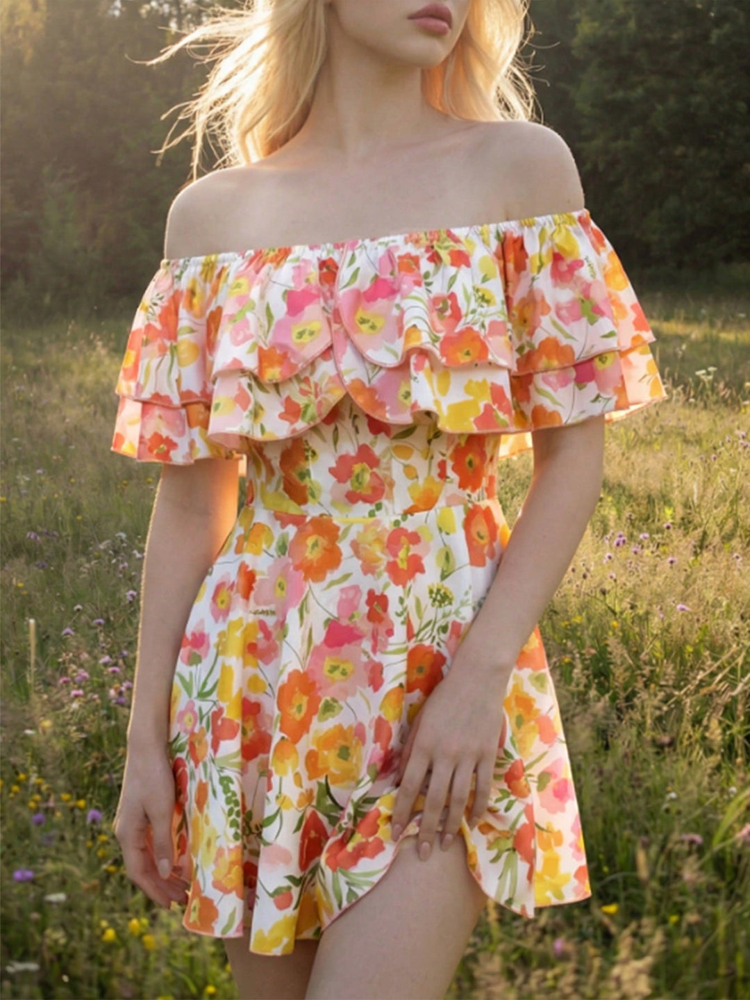 Rochie mini SHEIN, galben