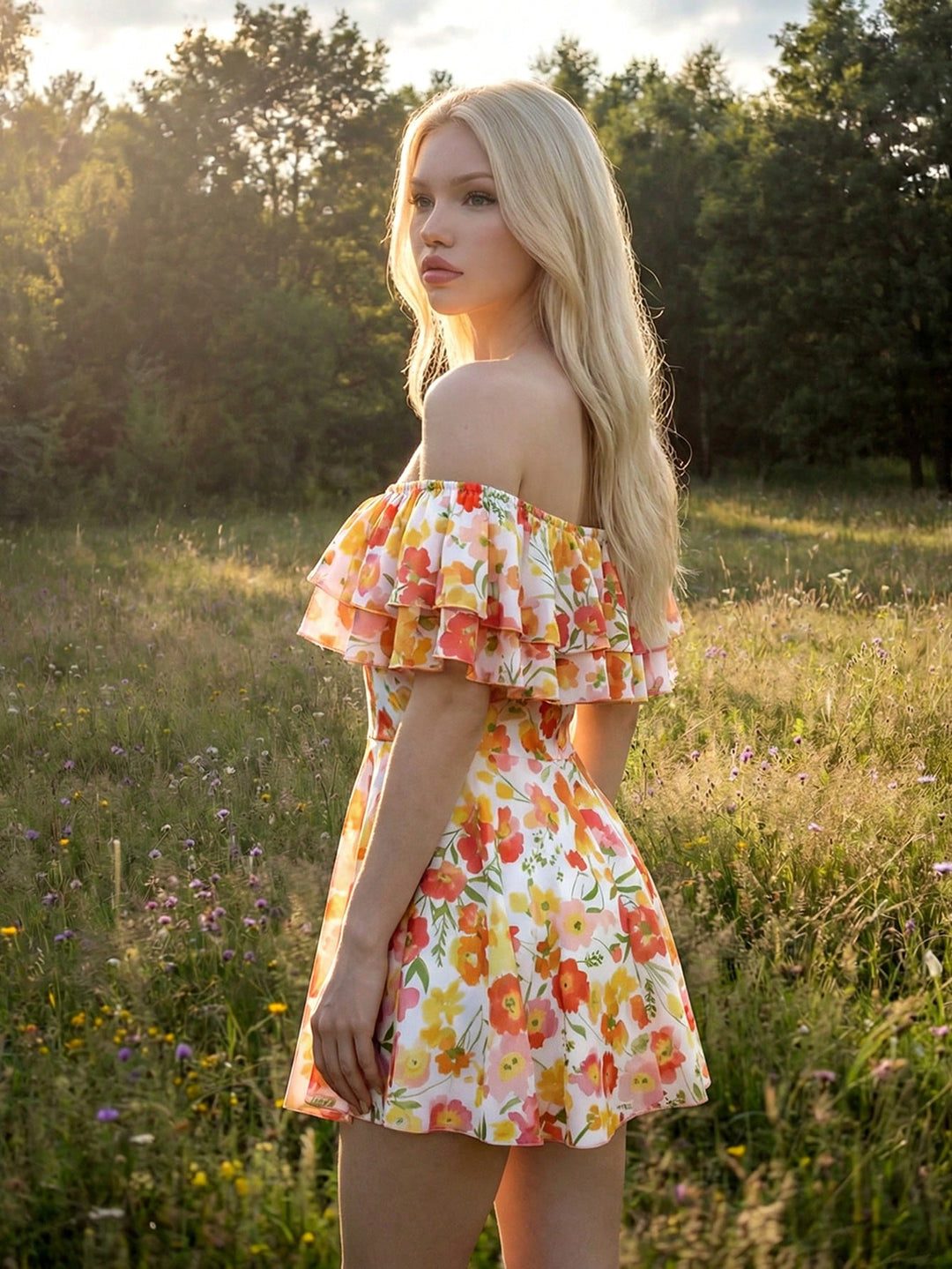 Rochie mini SHEIN, galben