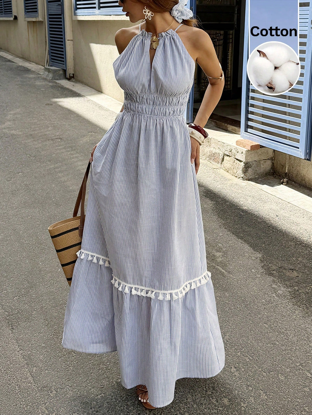 Rochie maxi SHEIN, albastru