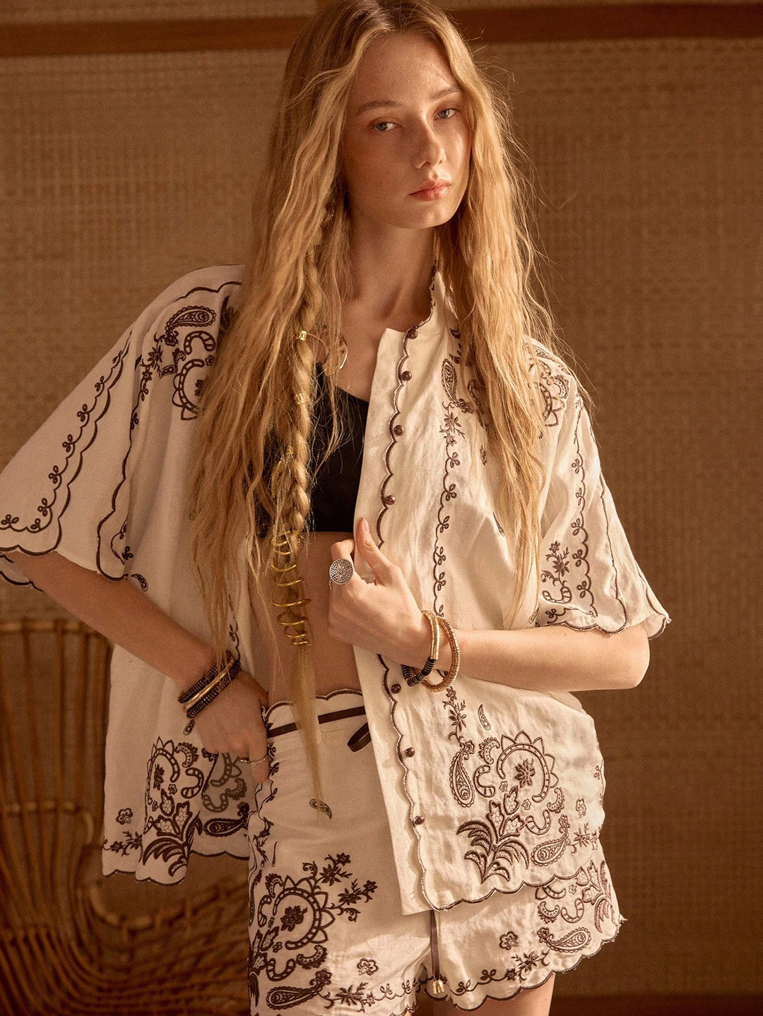 Cămașă tip button-up SHEIN