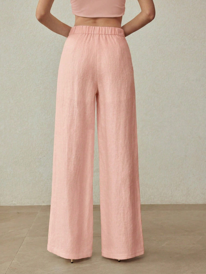 Pantaloni SHEIN, roz
