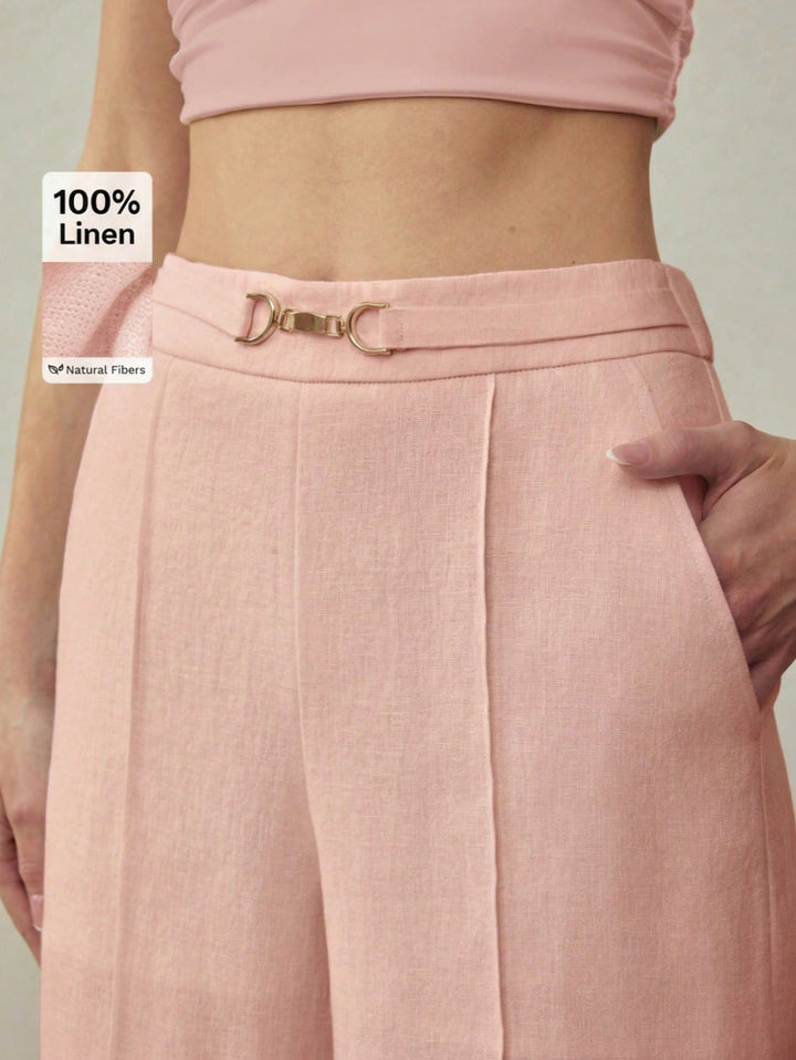 Pantaloni SHEIN, roz