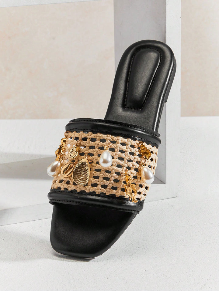 Sandale SHEIN, negru