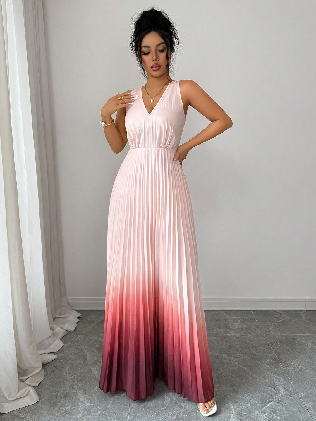 Rochie maxi SHEIN, mix culori