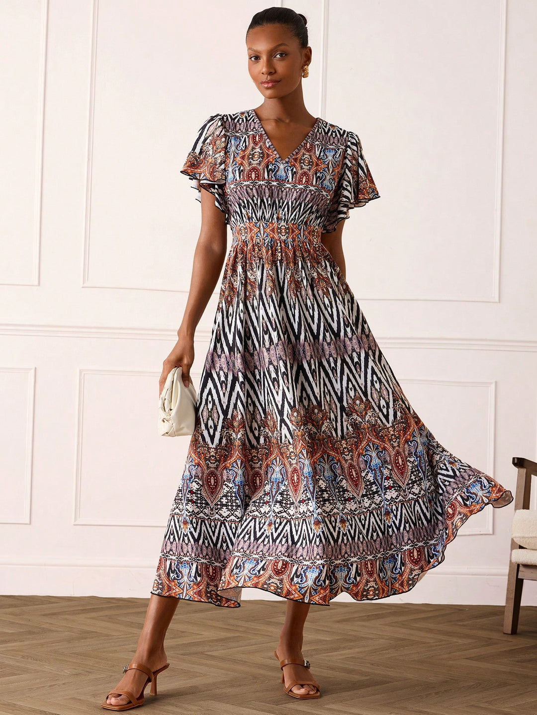 Rochie maxi SHEIN, mix culori