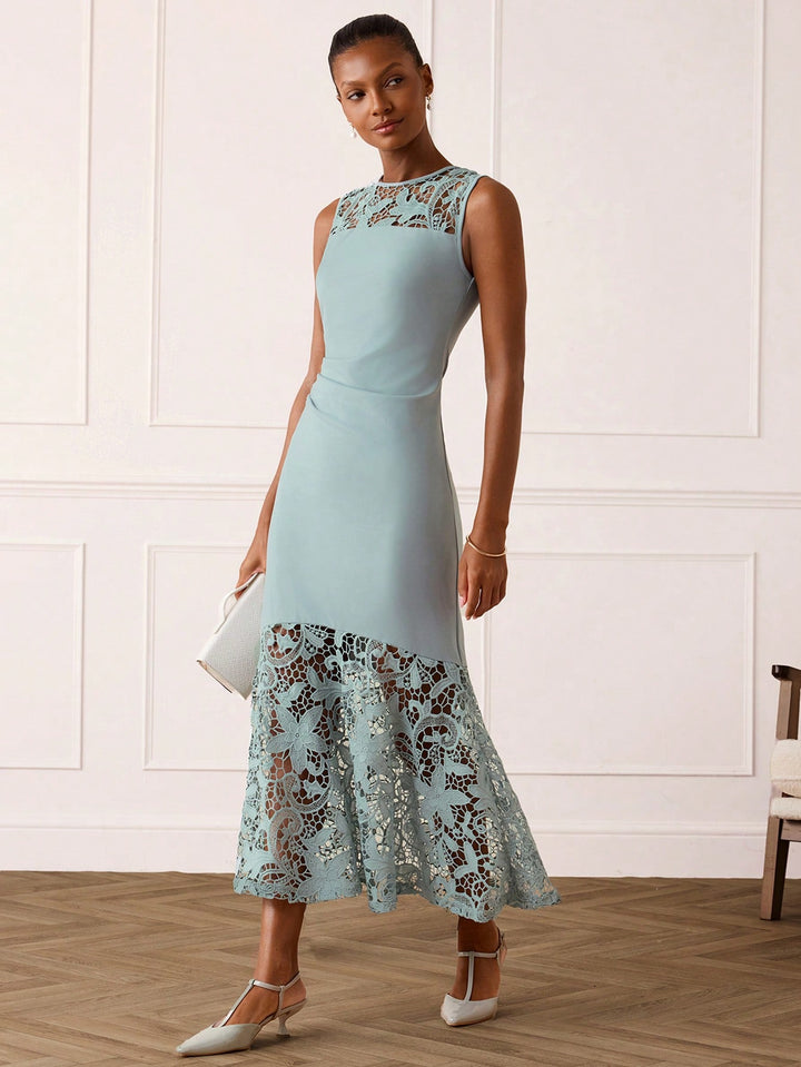 Rochie midi SHEIN, albastru