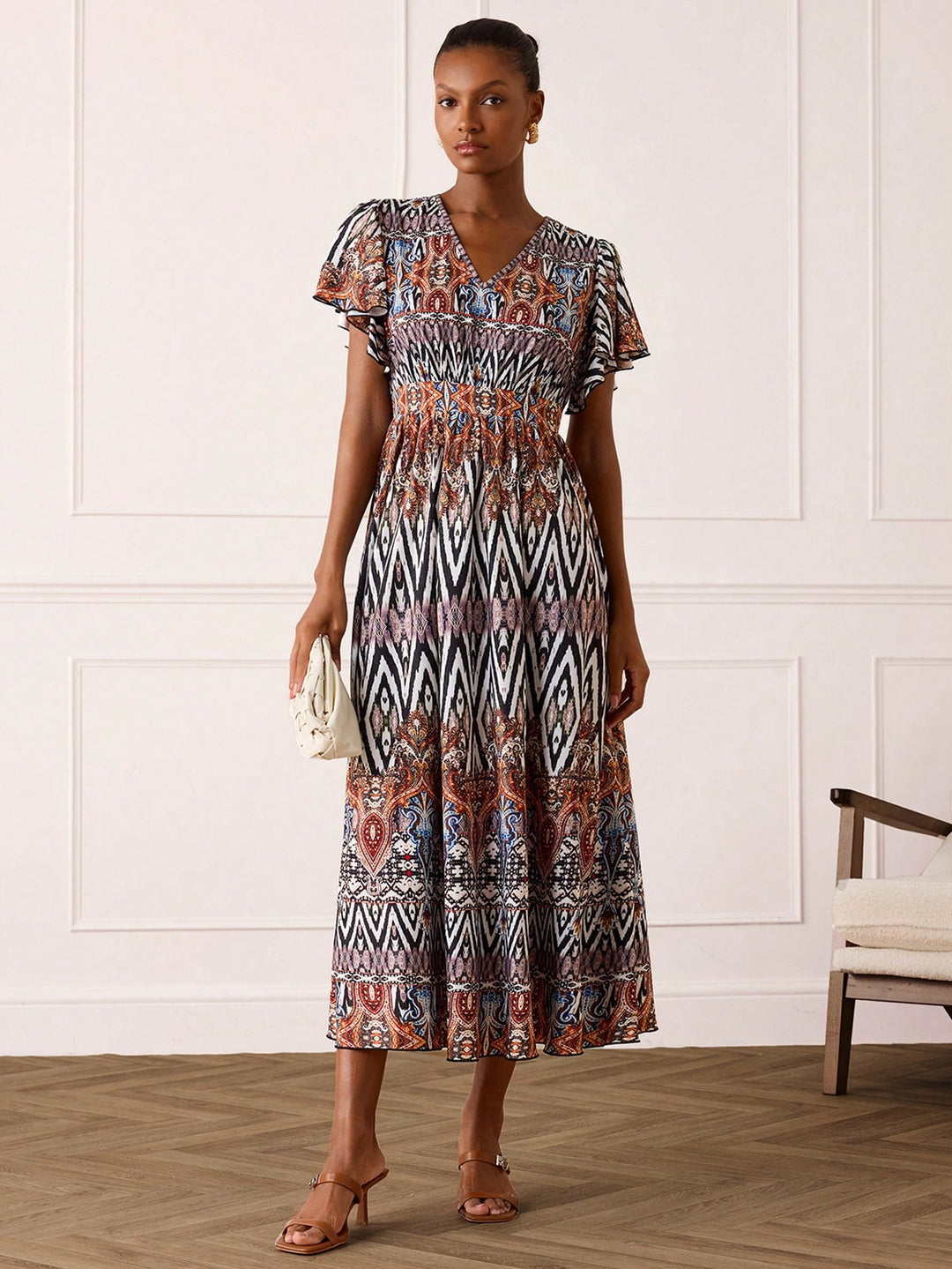 Rochie maxi SHEIN, mix culori