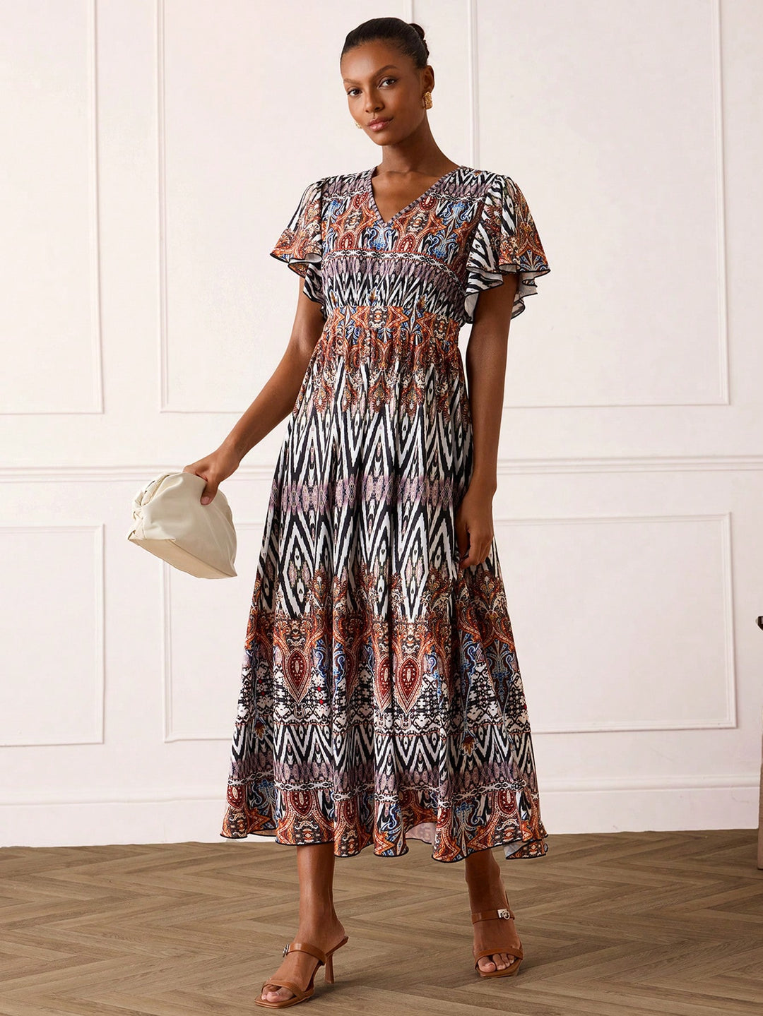 Rochie maxi SHEIN, mix culori