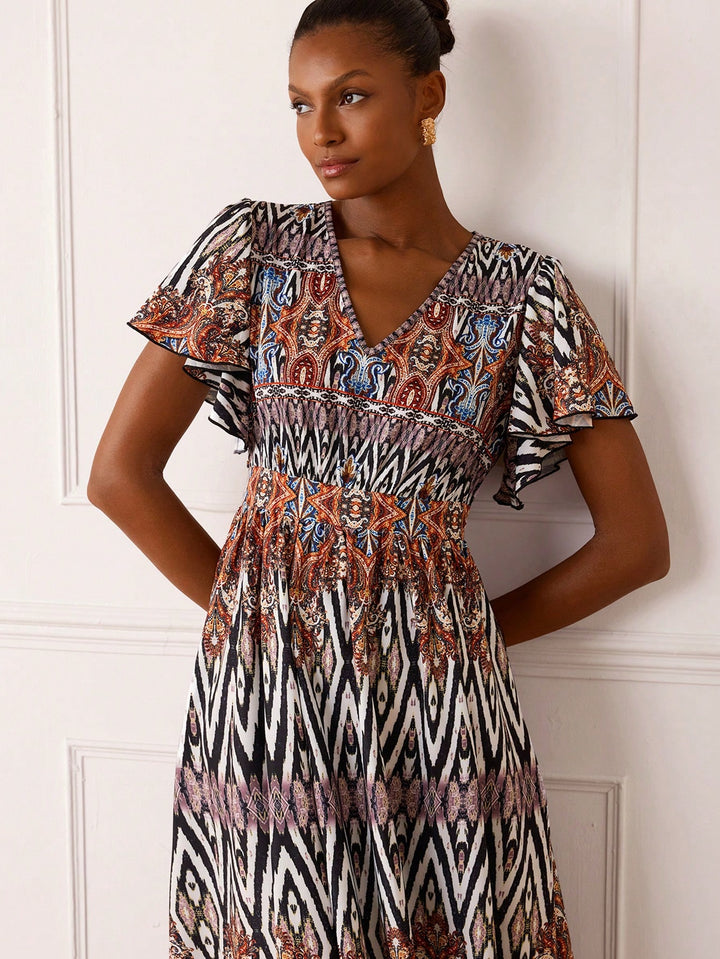 Rochie maxi SHEIN, mix culori