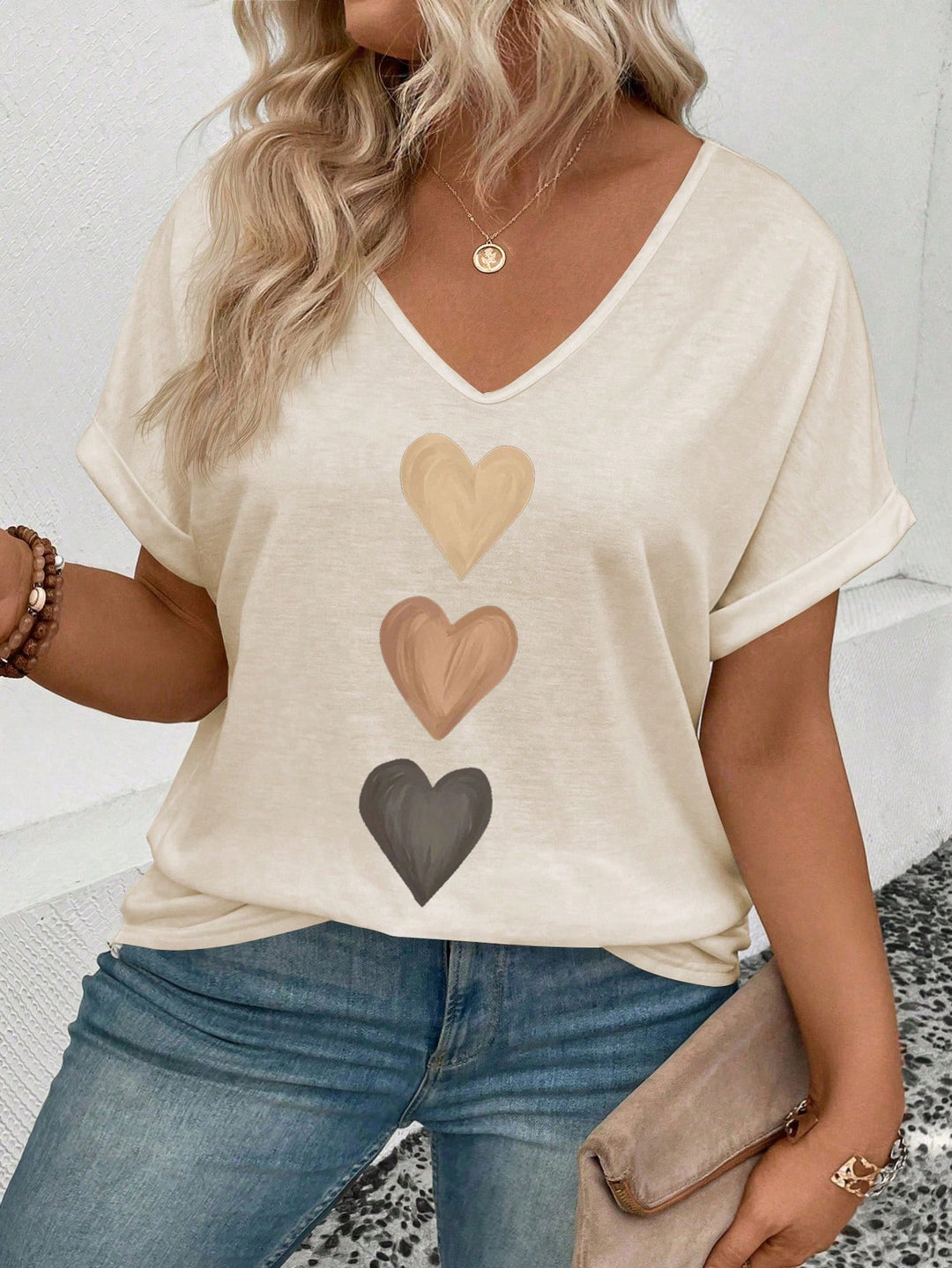 Tricou SHEIN, bej