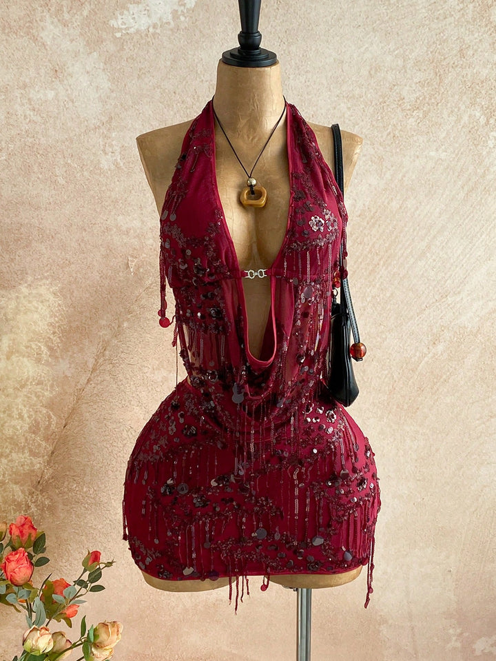 Rochie SHEIN, vișiniu
