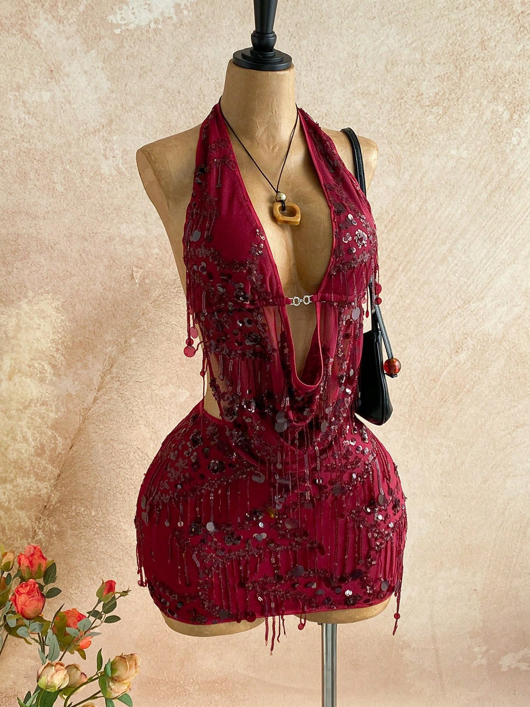 Rochie SHEIN, vișiniu