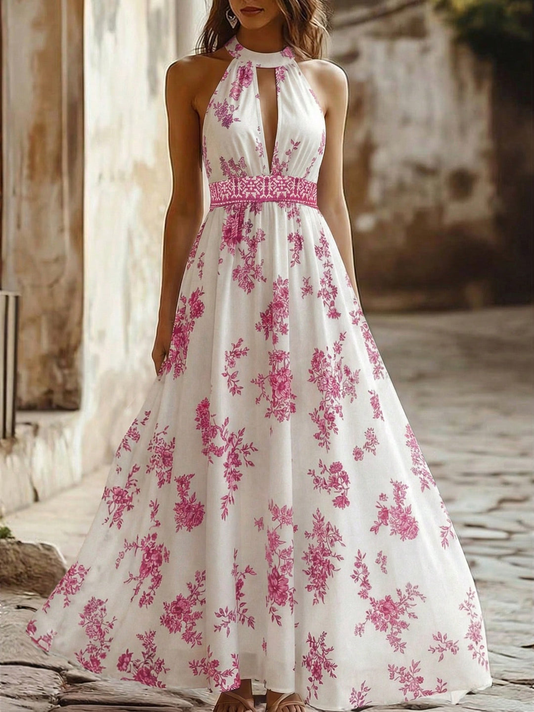 Rochie maxi SHEIN, mix culori