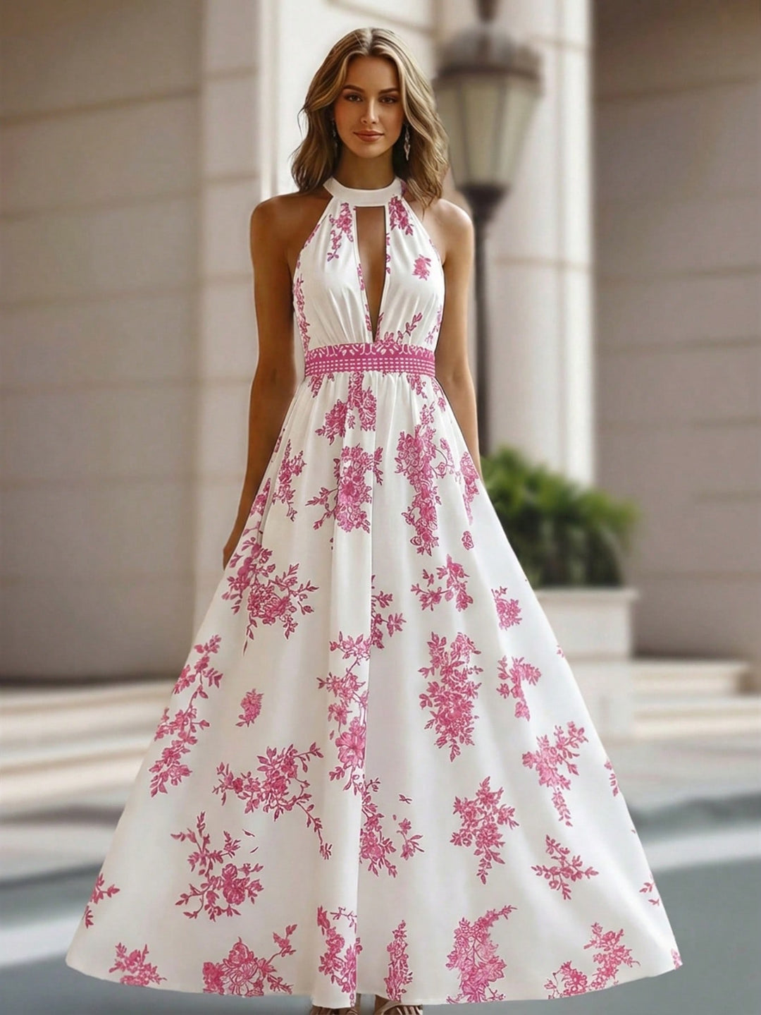 Rochie maxi SHEIN, mix culori