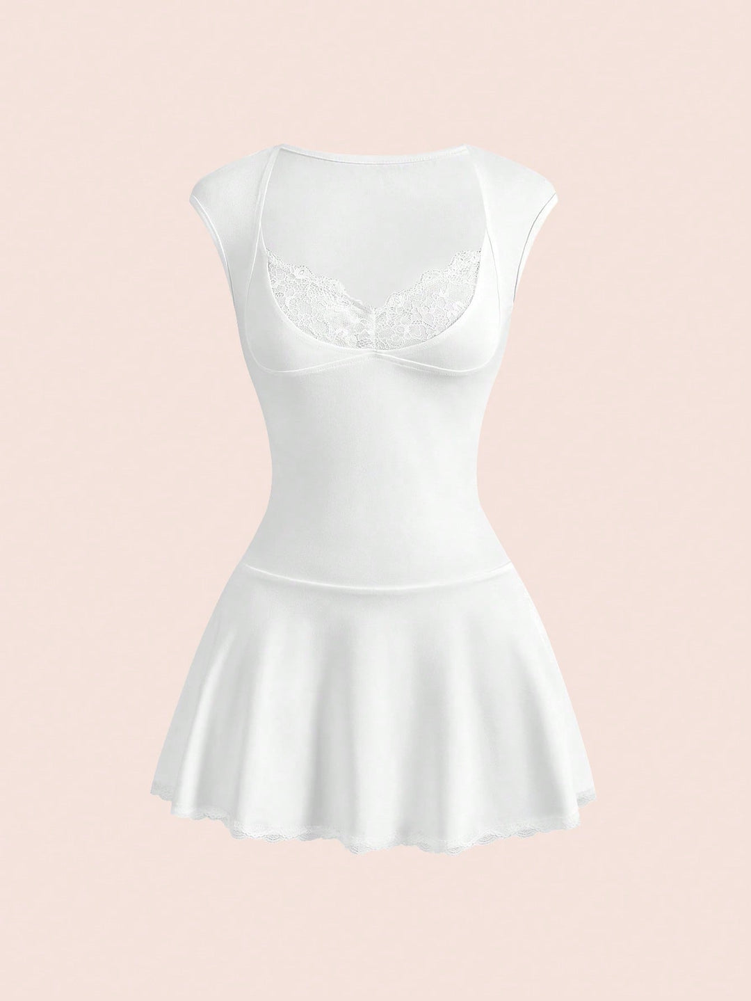 Rochie scurtă SHEIN, alb