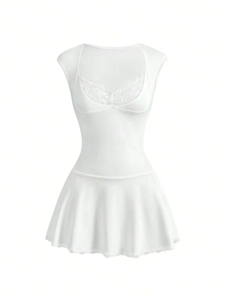Rochie scurtă SHEIN, alb