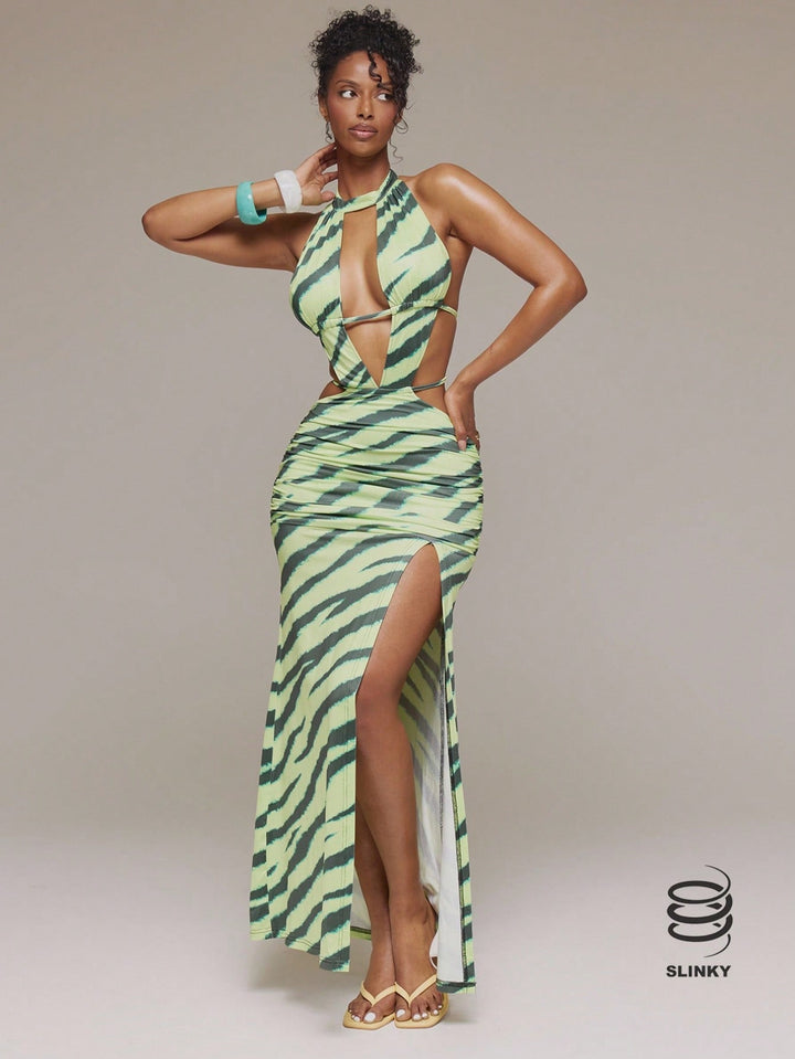 Rochie maxi SHEIN, verde