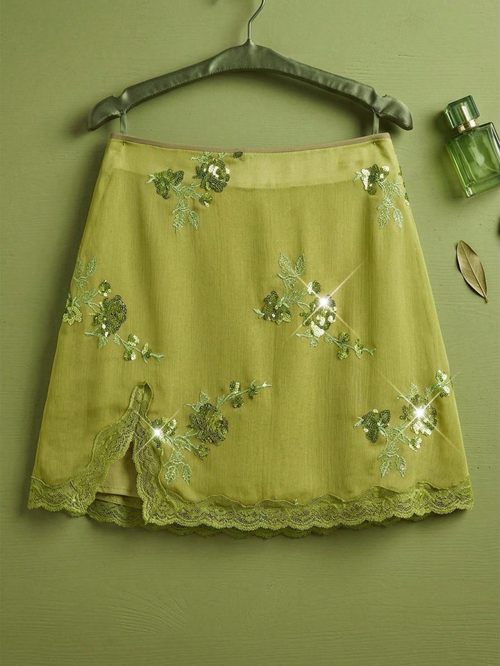 Fustă maxi SHEIN, verde