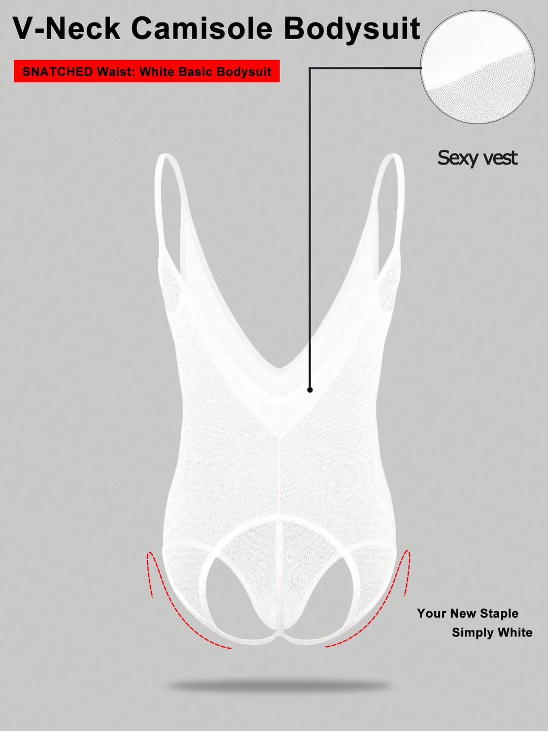 Body SHEIN, fehér
