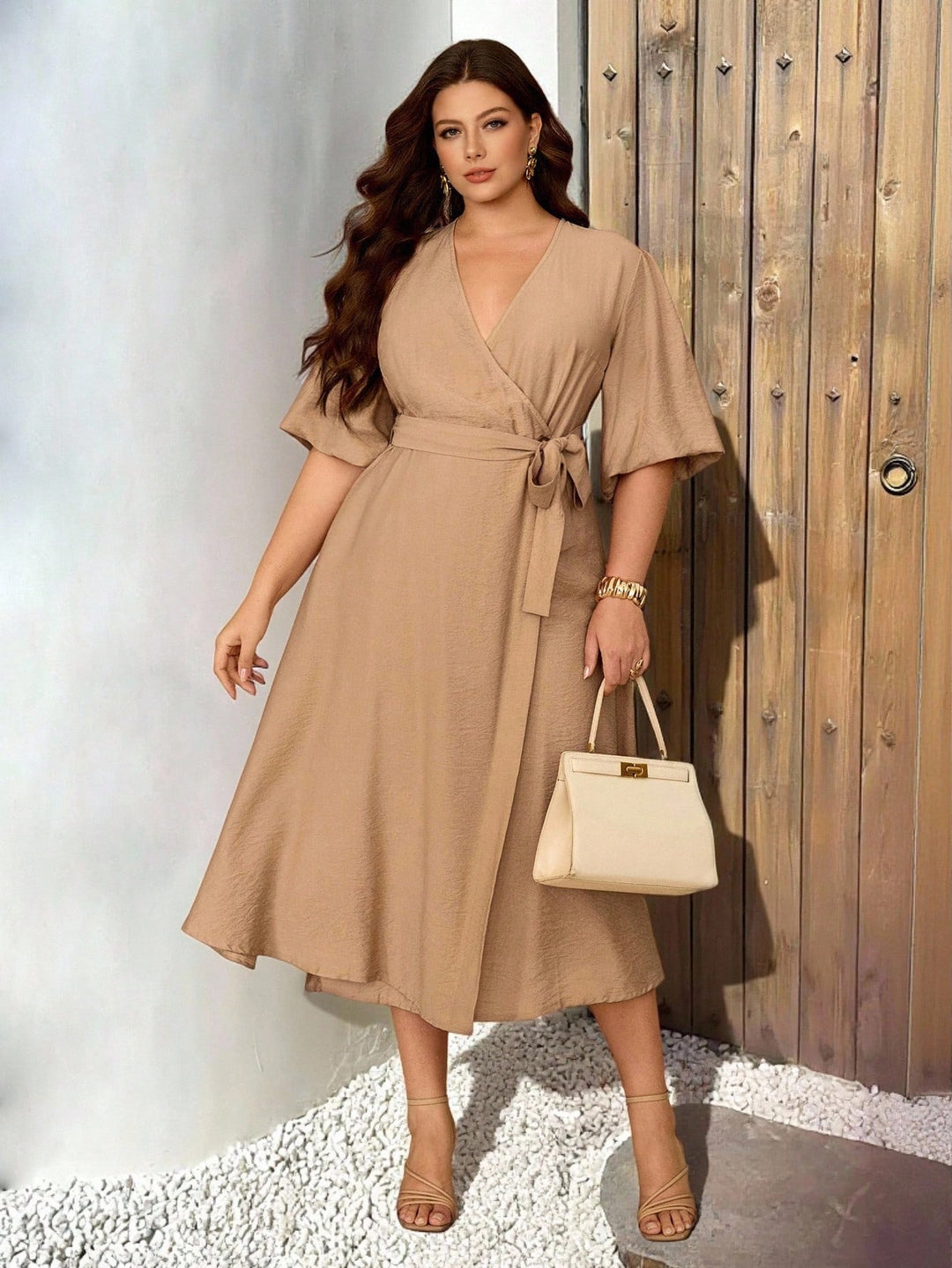 Rochie SHEIN, kaki