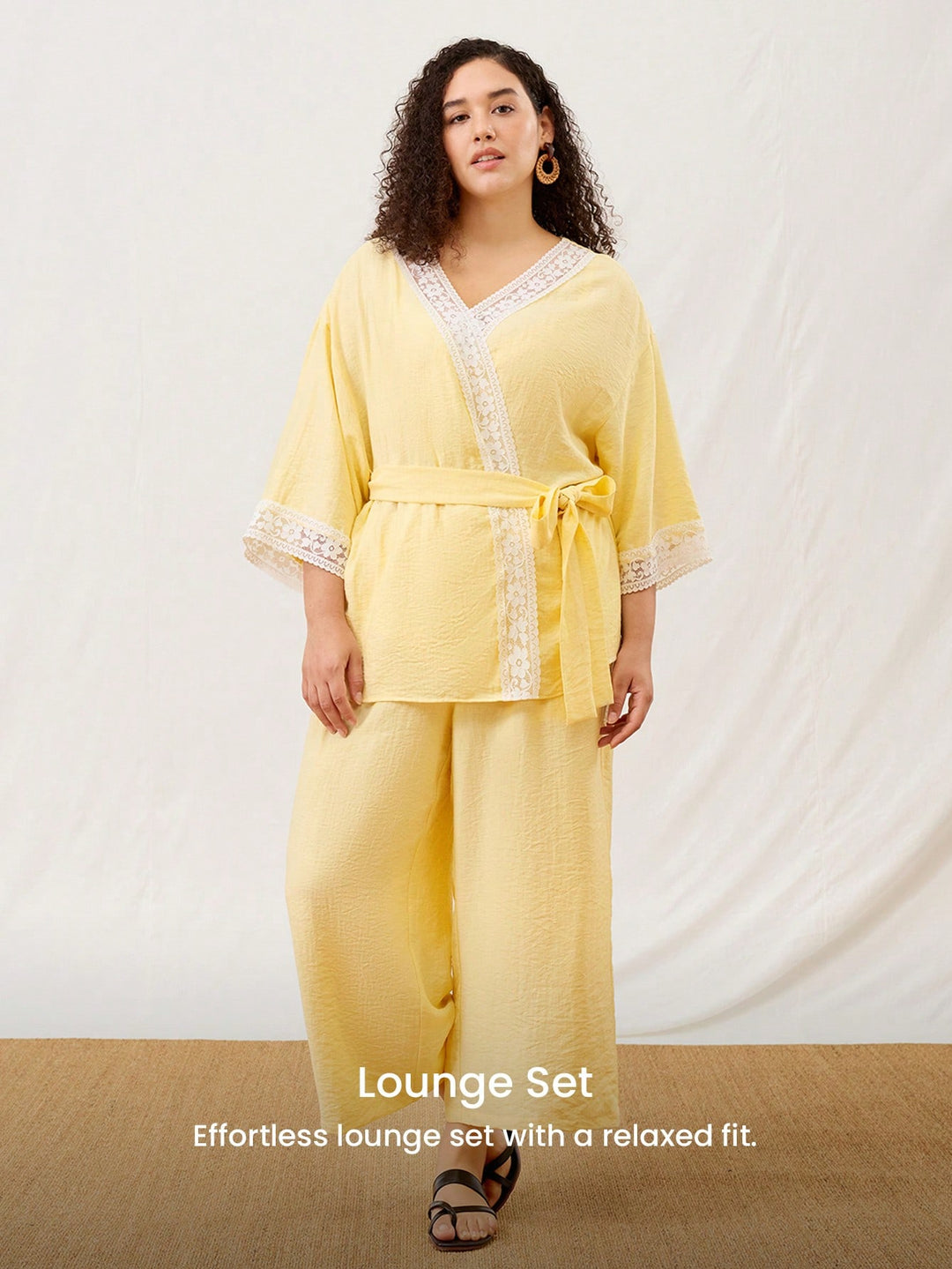 Set pijamale SHEIN, galben