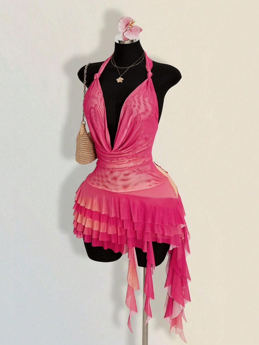 Rochie mini SHEIN, roz