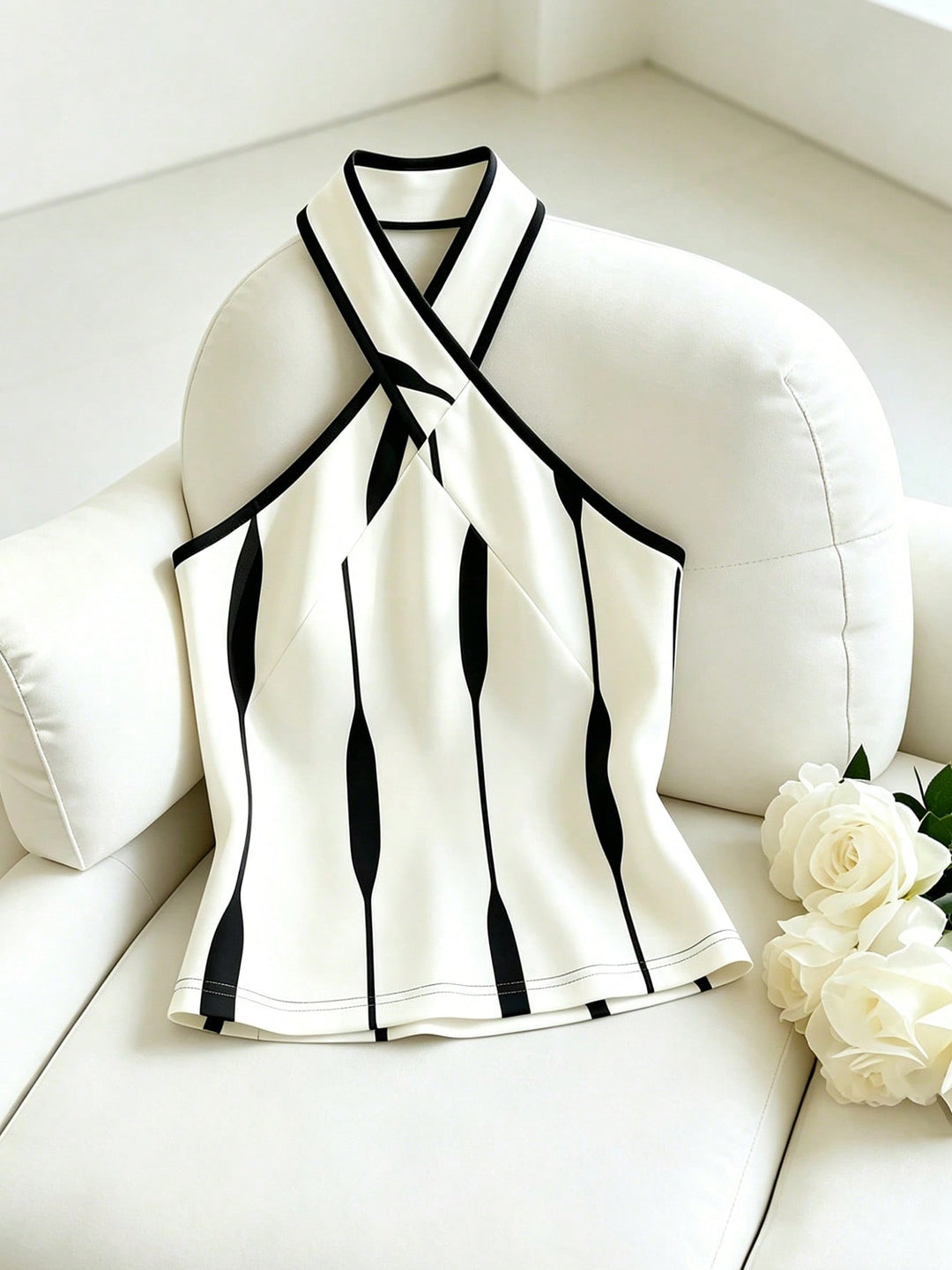 Top SHEIN, negru
