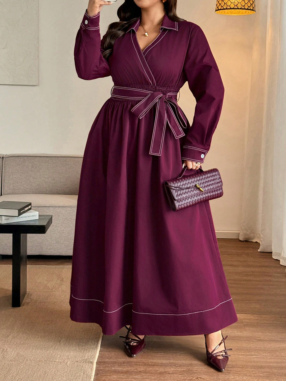 Rochie SHEIN, vișiniu