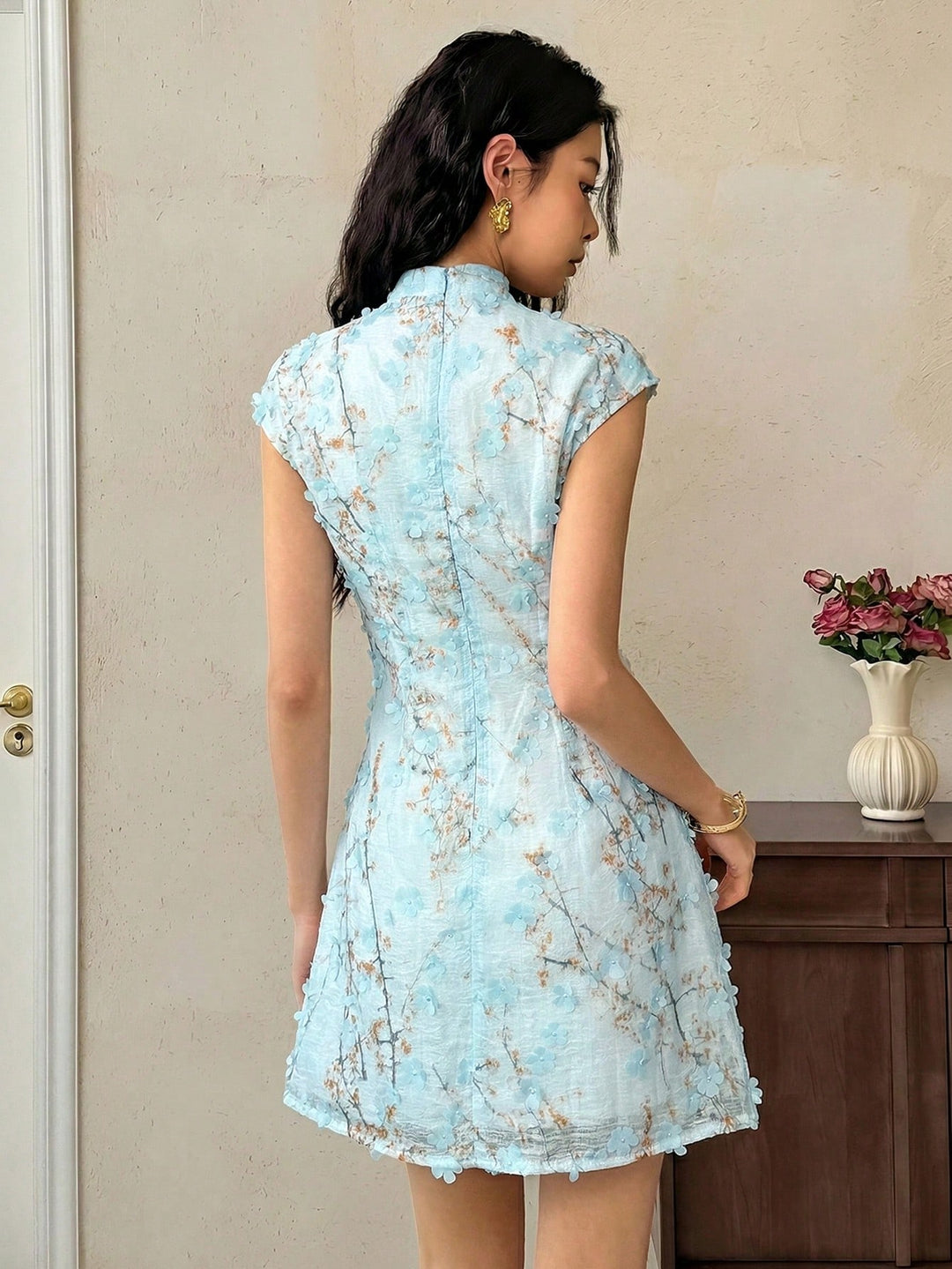 Rochie scurtă SHEIN, albastru