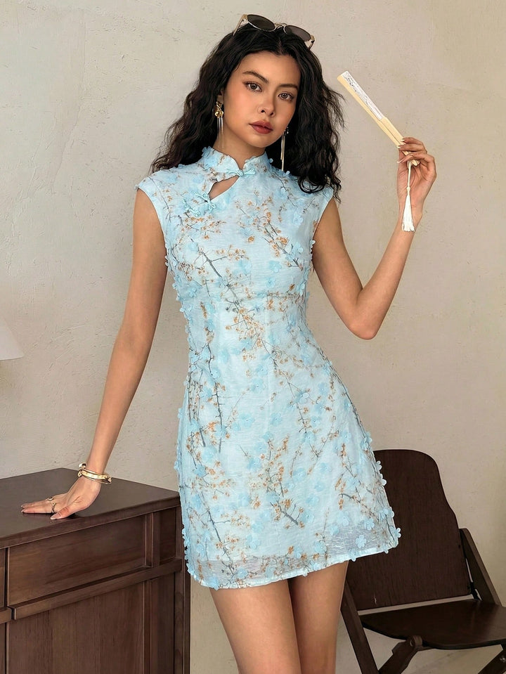 Rochie scurtă SHEIN, albastru