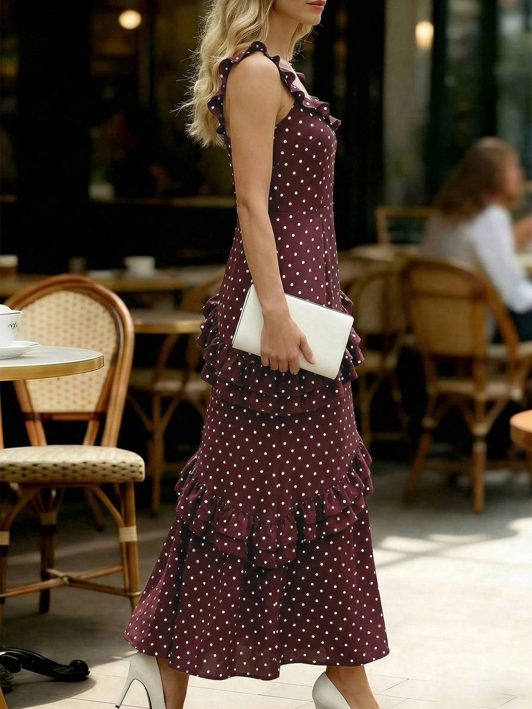 Rochie maxi SHEIN, maro