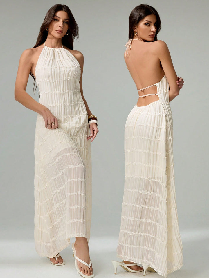 Rochie maxi SHEIN, alb