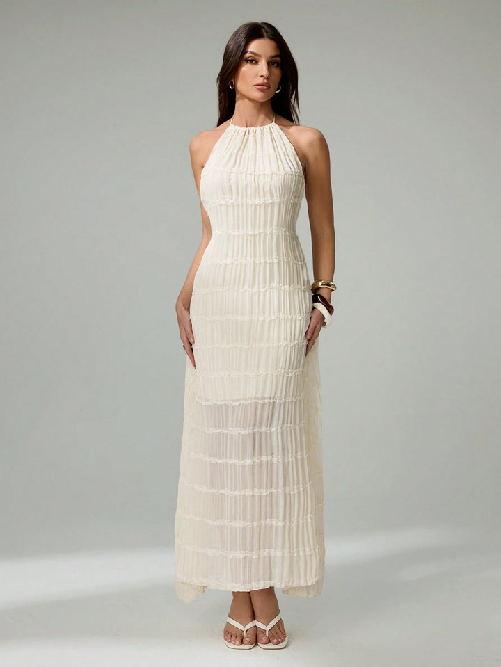 Rochie maxi SHEIN, alb