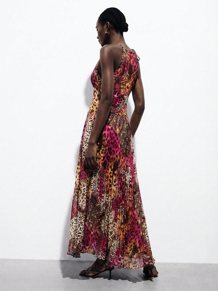Rochie maxi SHEIN, mix culori