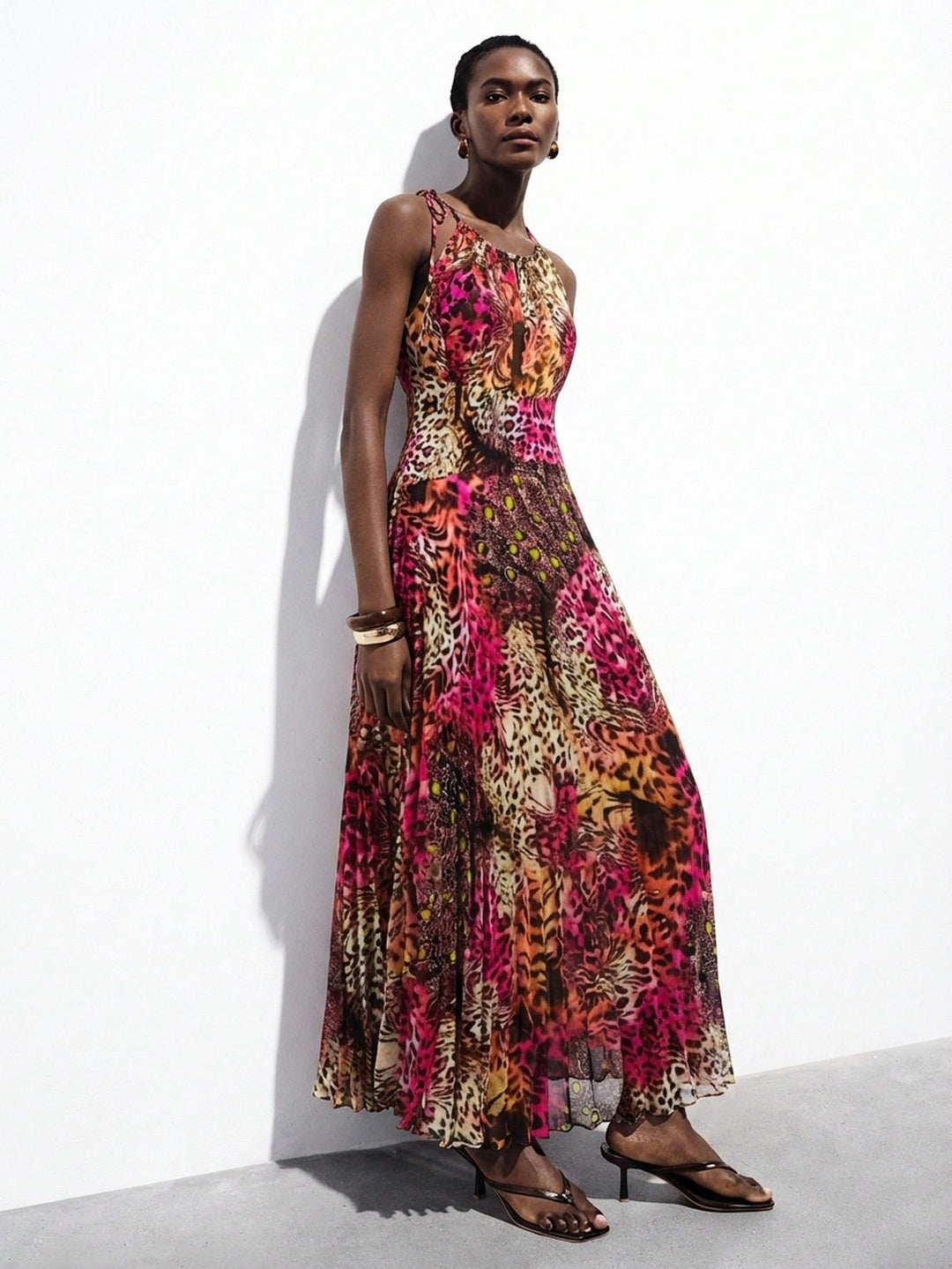 Rochie maxi SHEIN, mix culori