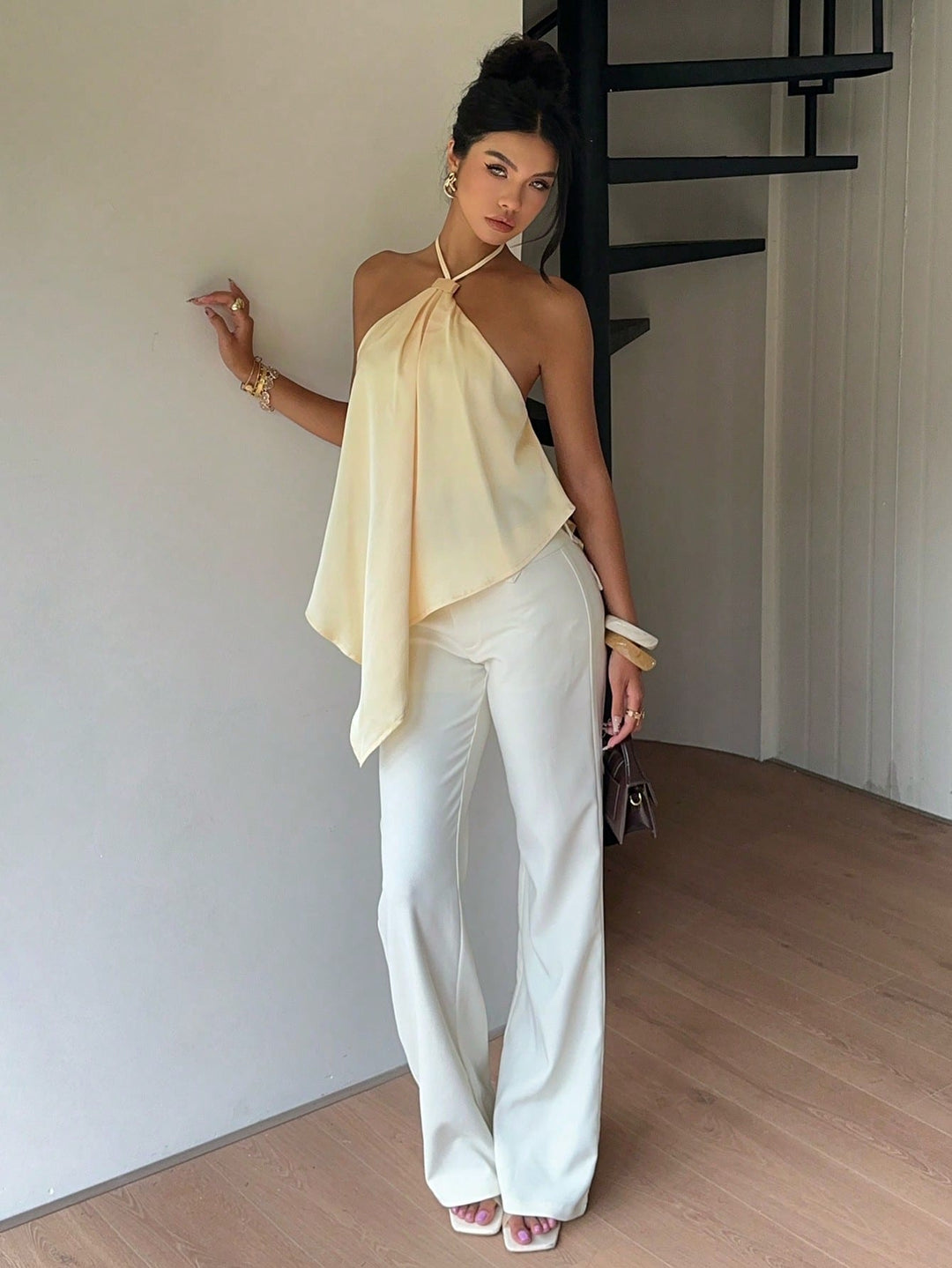 Top SHEIN, galben