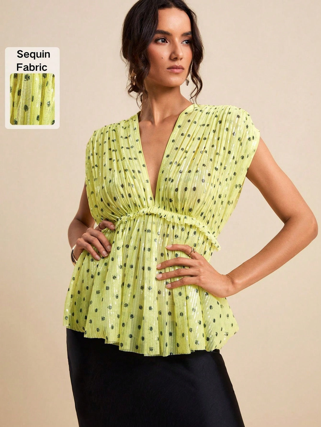 Top SHEIN, galben