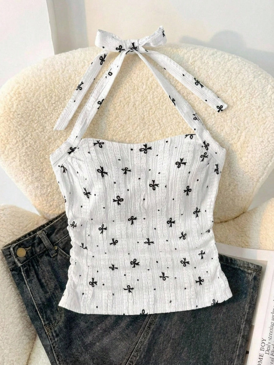 Top SHEIN, alb