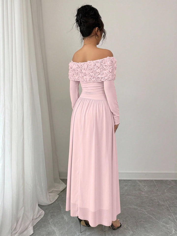 Rochie maxi SHEIN, roz