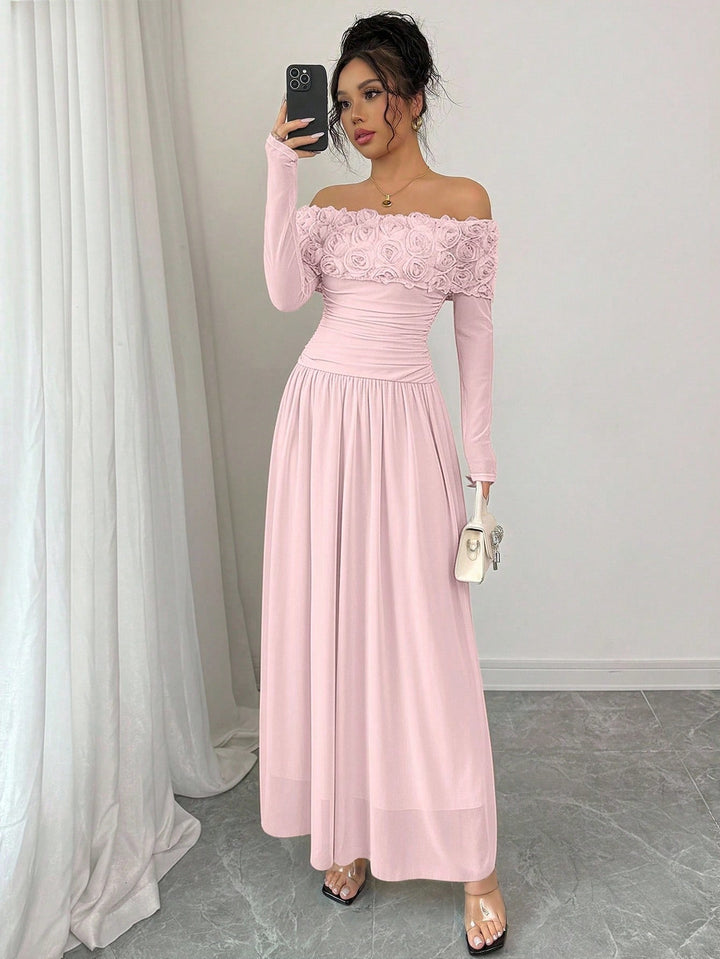 Rochie maxi SHEIN, roz