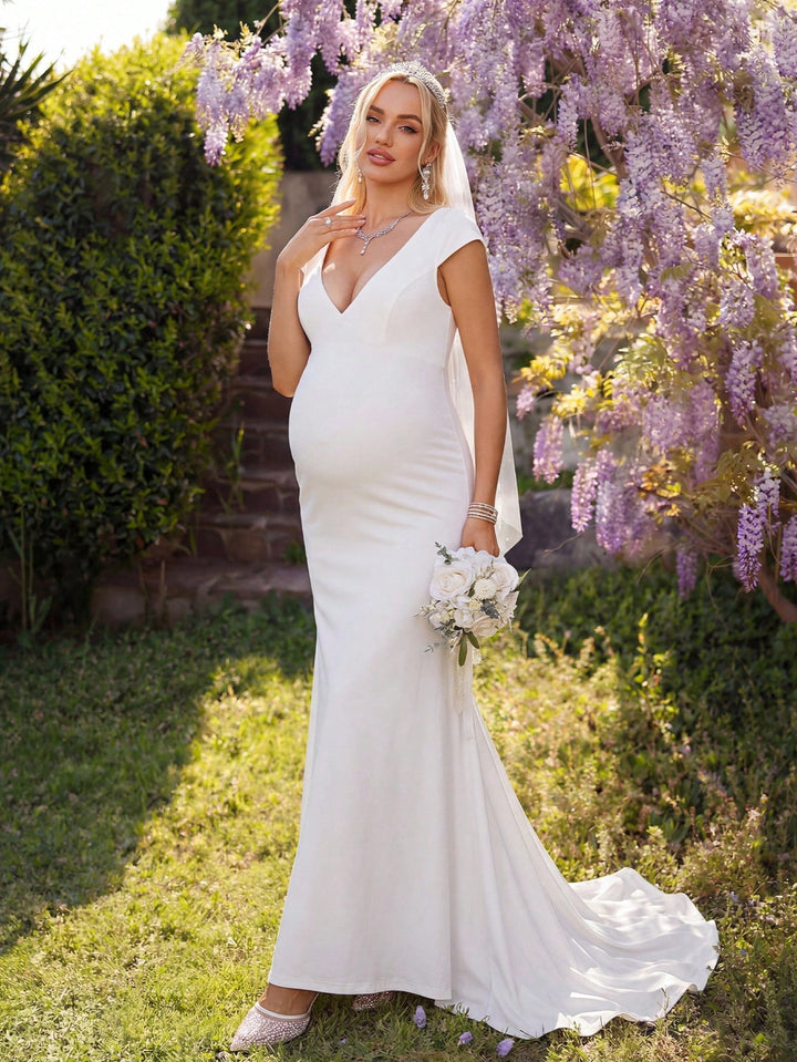 Rochie de ocazie SHEIN, alb