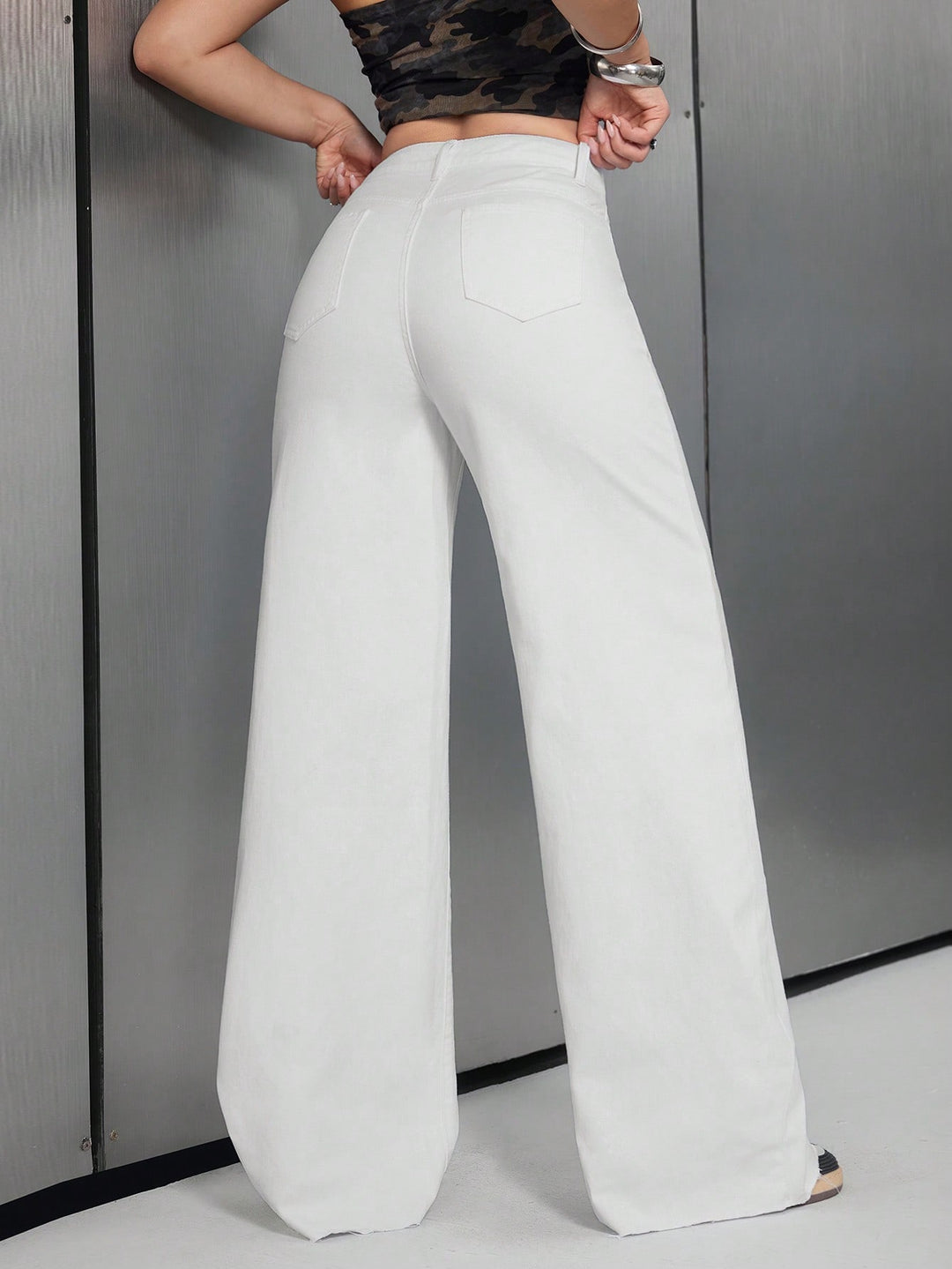 Jeans SHEIN, alb