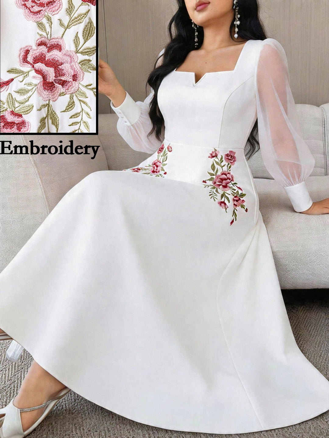Rochie SHEIN, alb