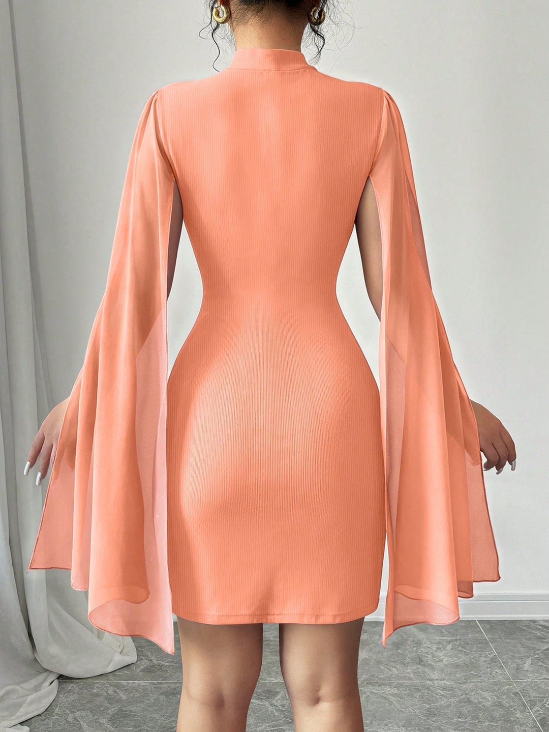 Rochie mini SHEIN, portocaliu