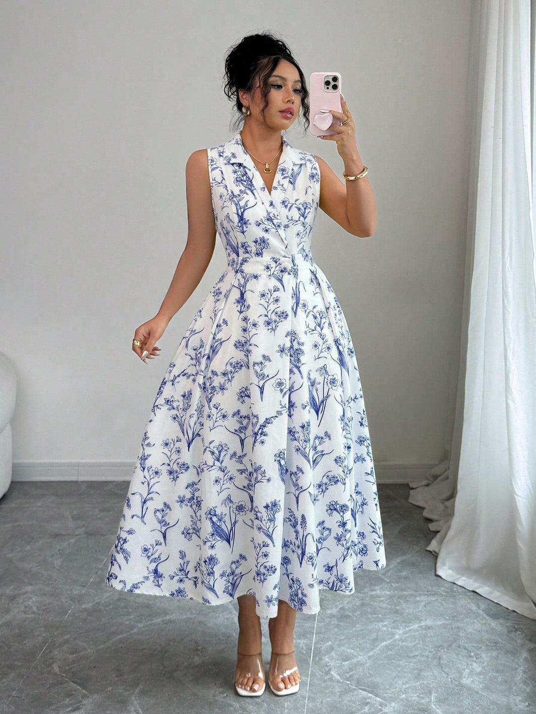 Rochie maxi SHEIN, mix culori
