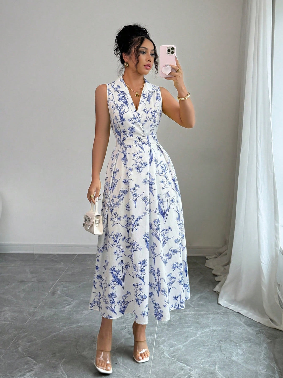 Rochie maxi SHEIN, mix culori
