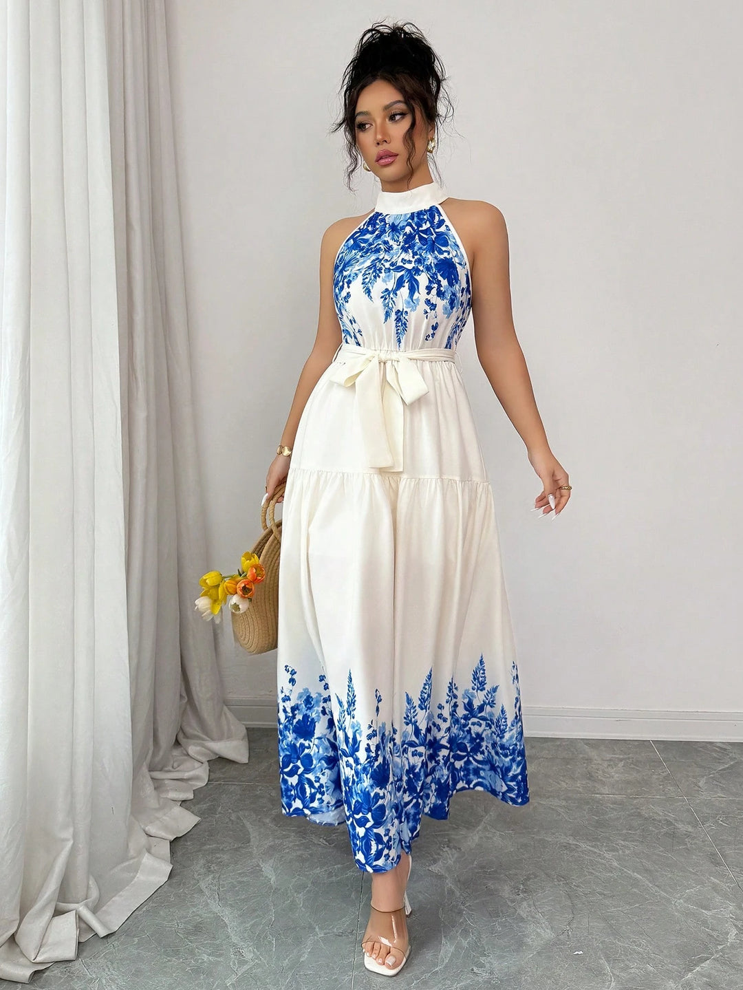 Rochie maxi SHEIN, mix culori