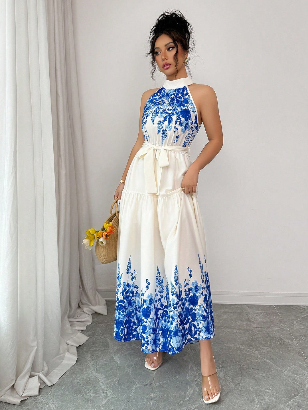 Rochie maxi SHEIN, mix culori