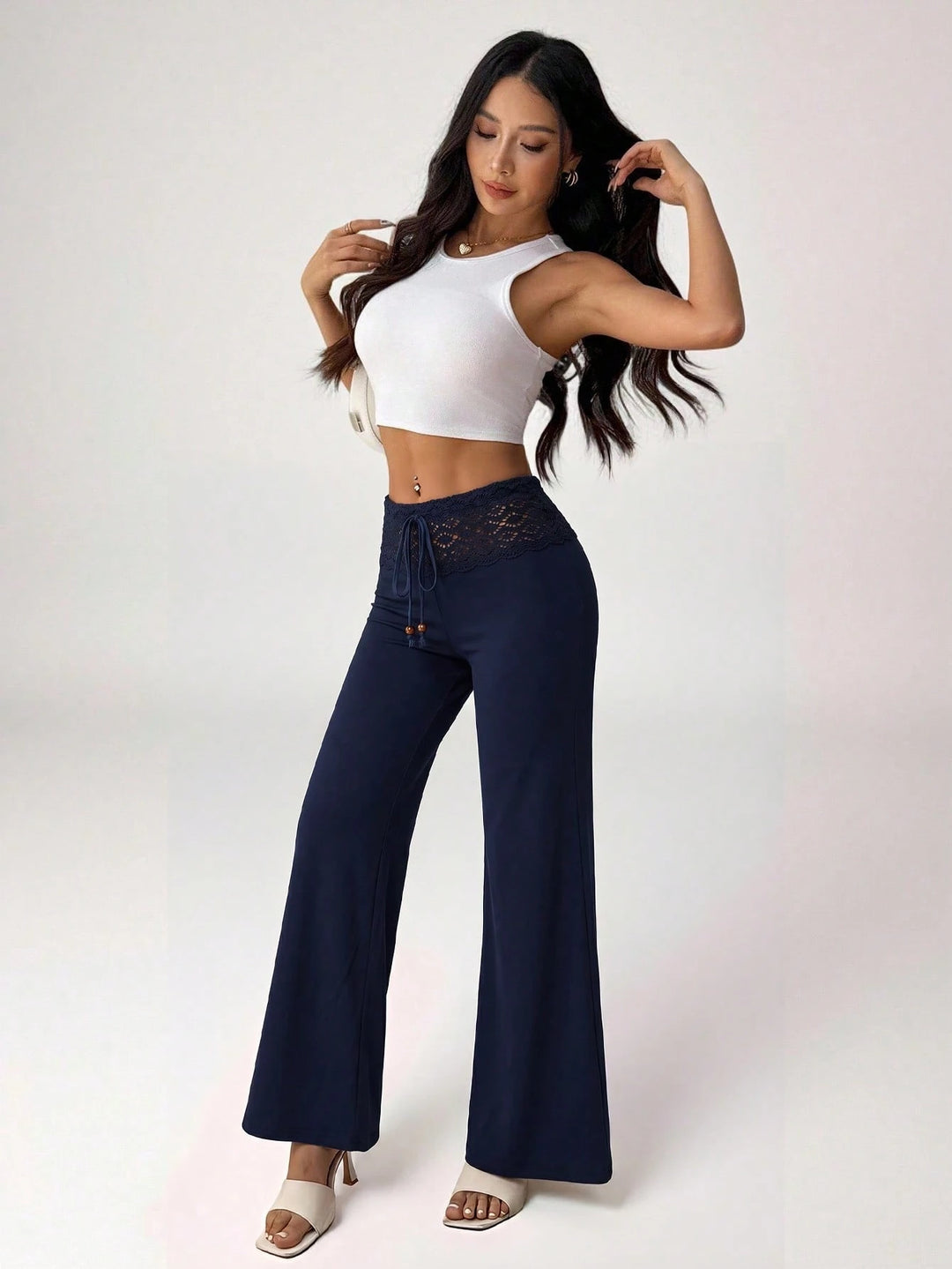 Pantaloni SHEIN, albastru