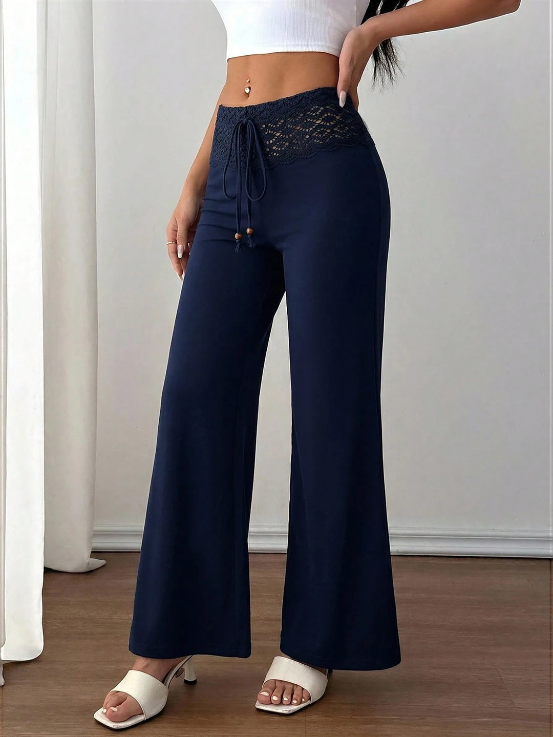 Pantaloni SHEIN, albastru